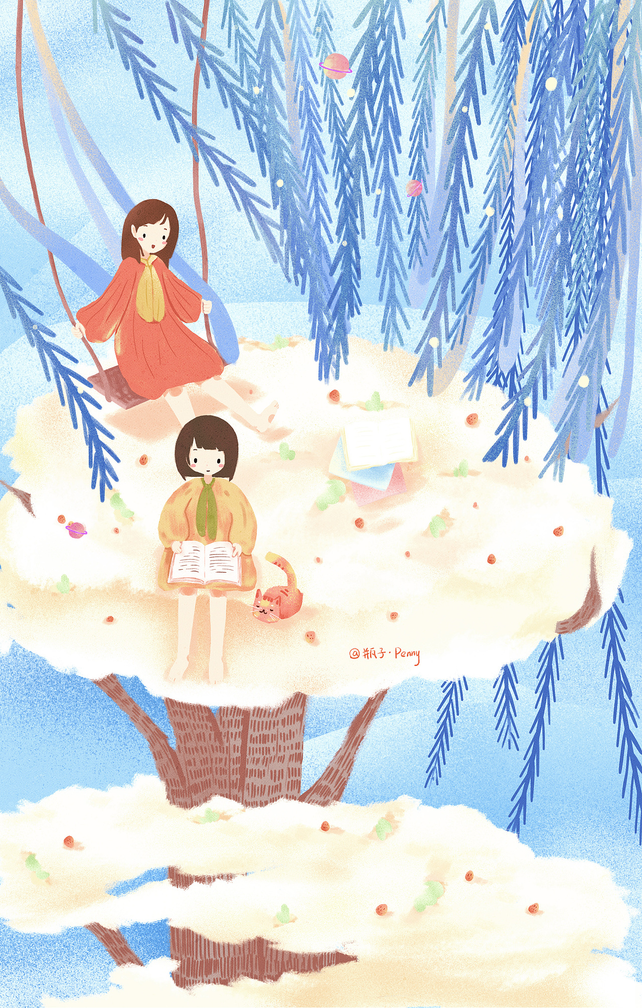 我们彼此心存浪漫宇宙，也珍惜人间日常——致闺蜜（图ZMjQ2MDU5Mzky） - 创作习作 - 站酷设计师瓶子Penny原创素材 - 站酷ZCOOL