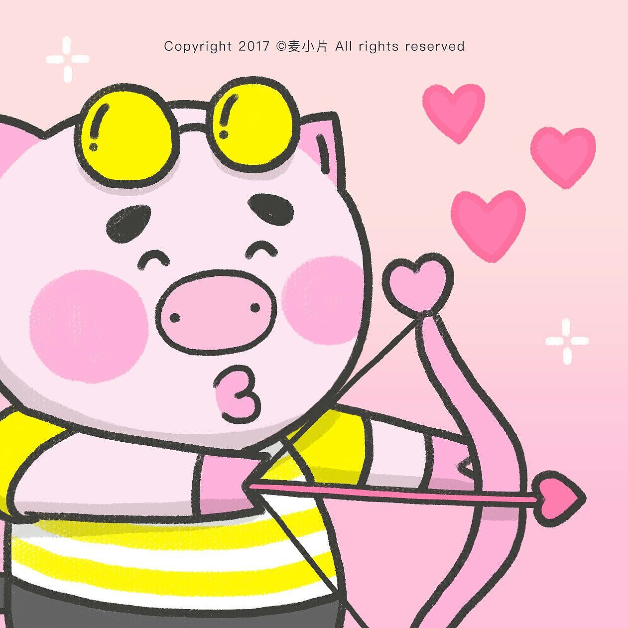 兔子猪maomao和猪头k情侣头像