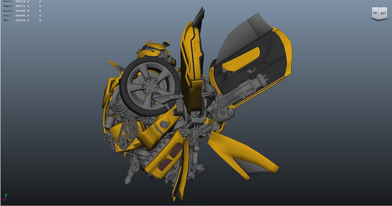 变形金刚 大黄蜂Bumblebee模型制作中...4