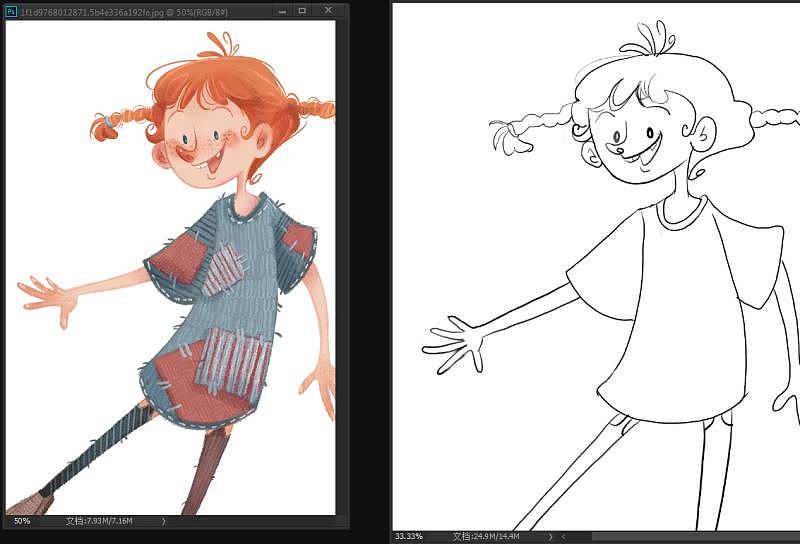 插画人物临摹