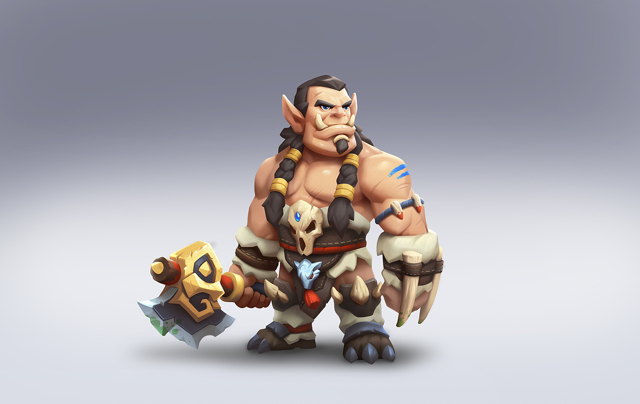 Q版兽人小练习(AO画法)