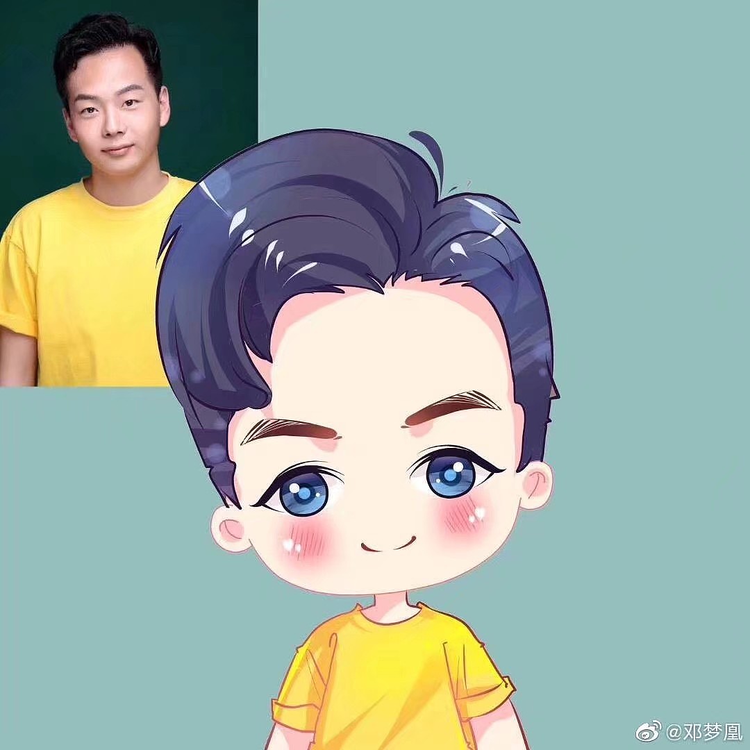学员接单图 简萌版😜😜  #零基础学Q版##学员接单#
