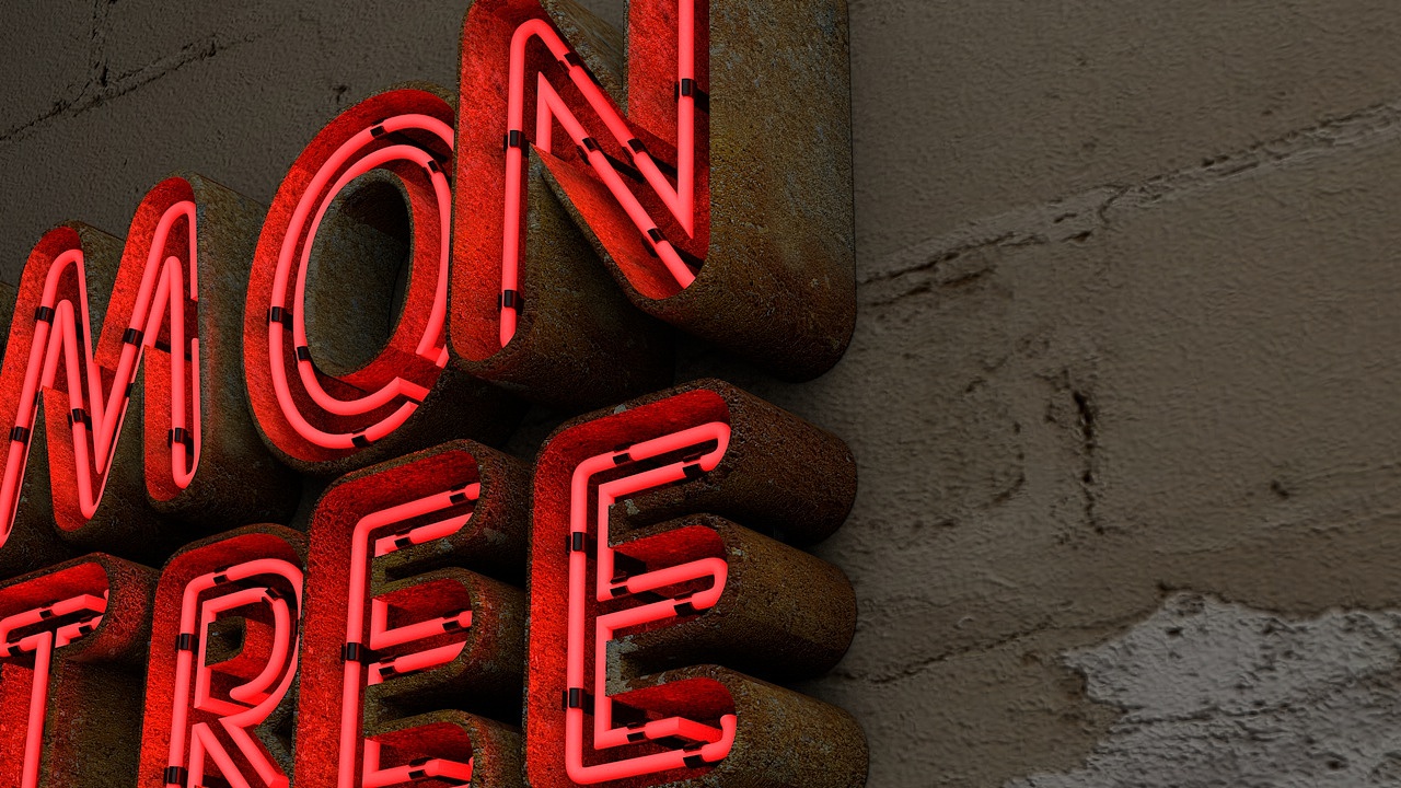 cinema4d练习霓虹灯字