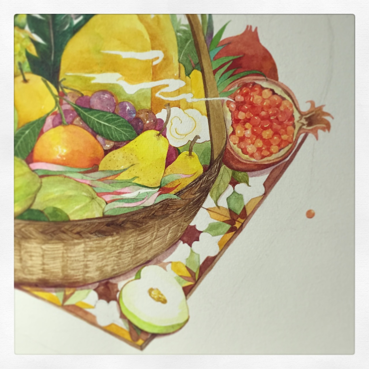 儿童画 水果蔬菜篮 - 堆糖，美图壁纸兴趣社区