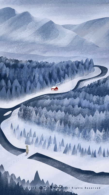 24节气_秋_冬（图ZMTM0NzM5NTc2） - 创作习作 - 站酷设计师丁小莫Momo原创素材 - 站酷ZCOOL