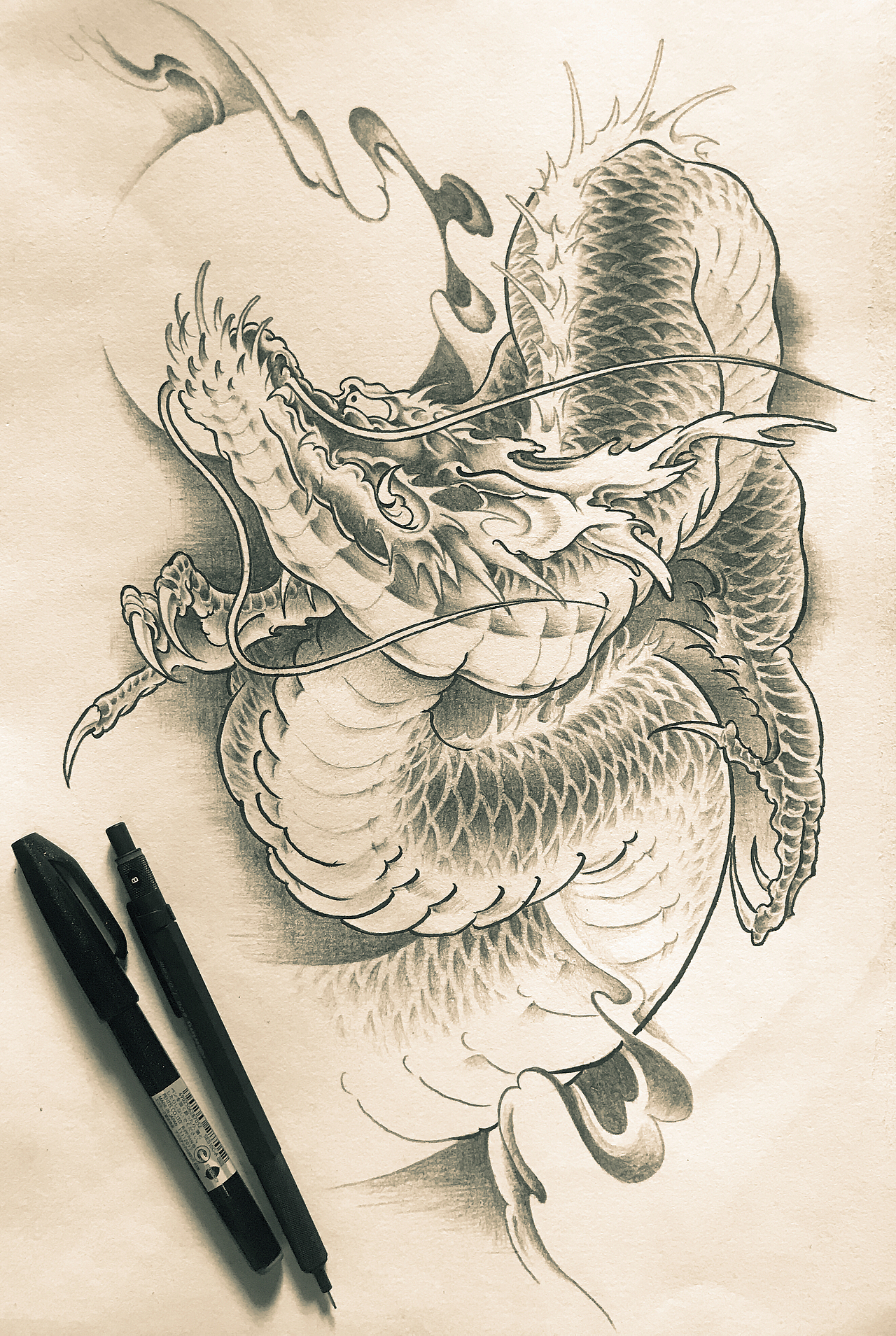 新传统龙临摹（图ZMTY4ODcyMjM2） - 艺术插画 - 站酷设计师lllzzxzzlll原创素材 - 站酷ZCOOL