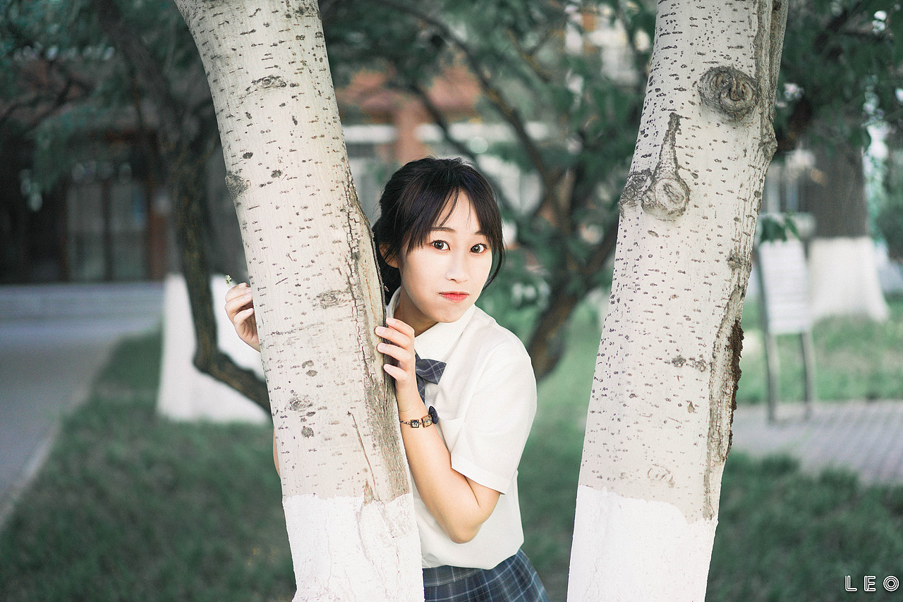 元气少女的jk春日（图ZMjU0MTUzMjYw） - 人像摄影 - 站酷设计师兰宁在路上原创素材 - 站酷ZCOOL