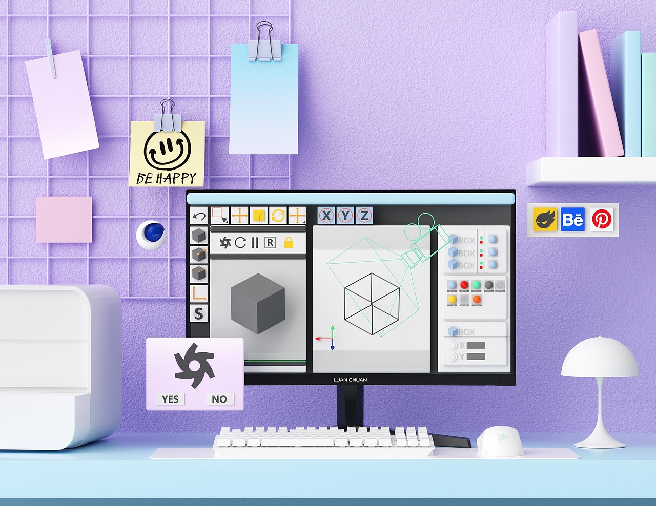 C4D+Octane渲染（图ZMjU0NjgwOTg0） - 场景 - 站酷设计师是啦啦啦原创素材 - 站酷ZCOOL