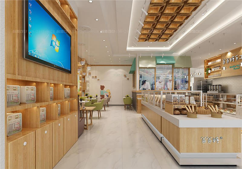 西宁甜品店装修设计图