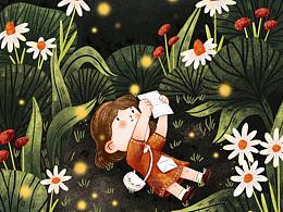 原創(chuàng)插畫|小女孩日常合集