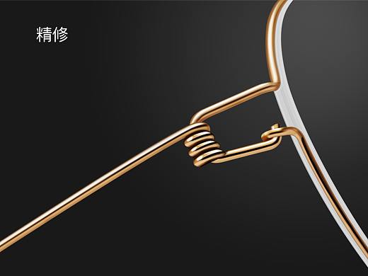 眼镜侧面精修