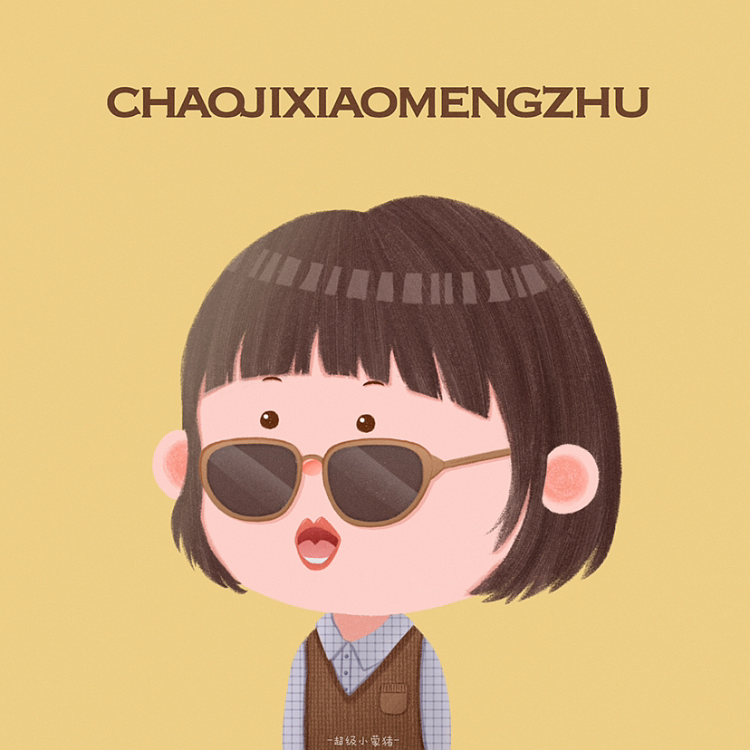 短发墨镜女孩头像（图ZMzM1NDQ5MzQ0） - 儿童插画 - 站酷设计师超级小蒙猪原创素材 - 站酷ZCOOL