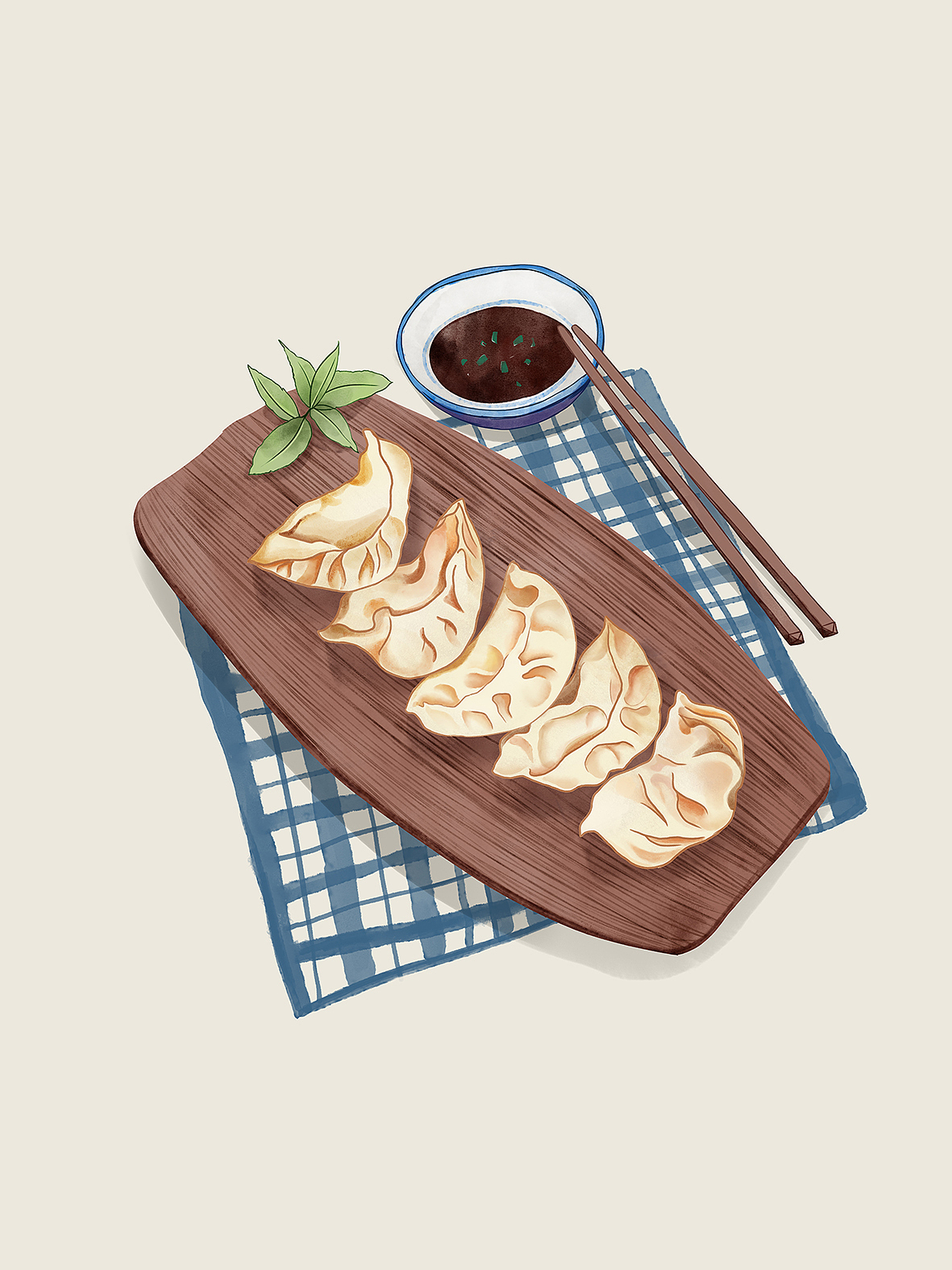 《餐厅静物》系列插画（图ZMjM1MTQ0OTA4） - 商业插画 - 站酷设计师粉色小麦色原创素材 - 站酷ZCOOL