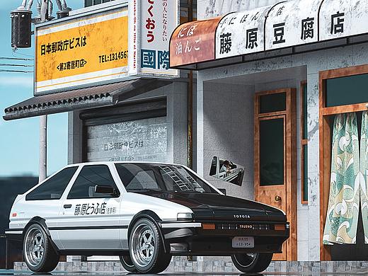头文字D场景建模渲染