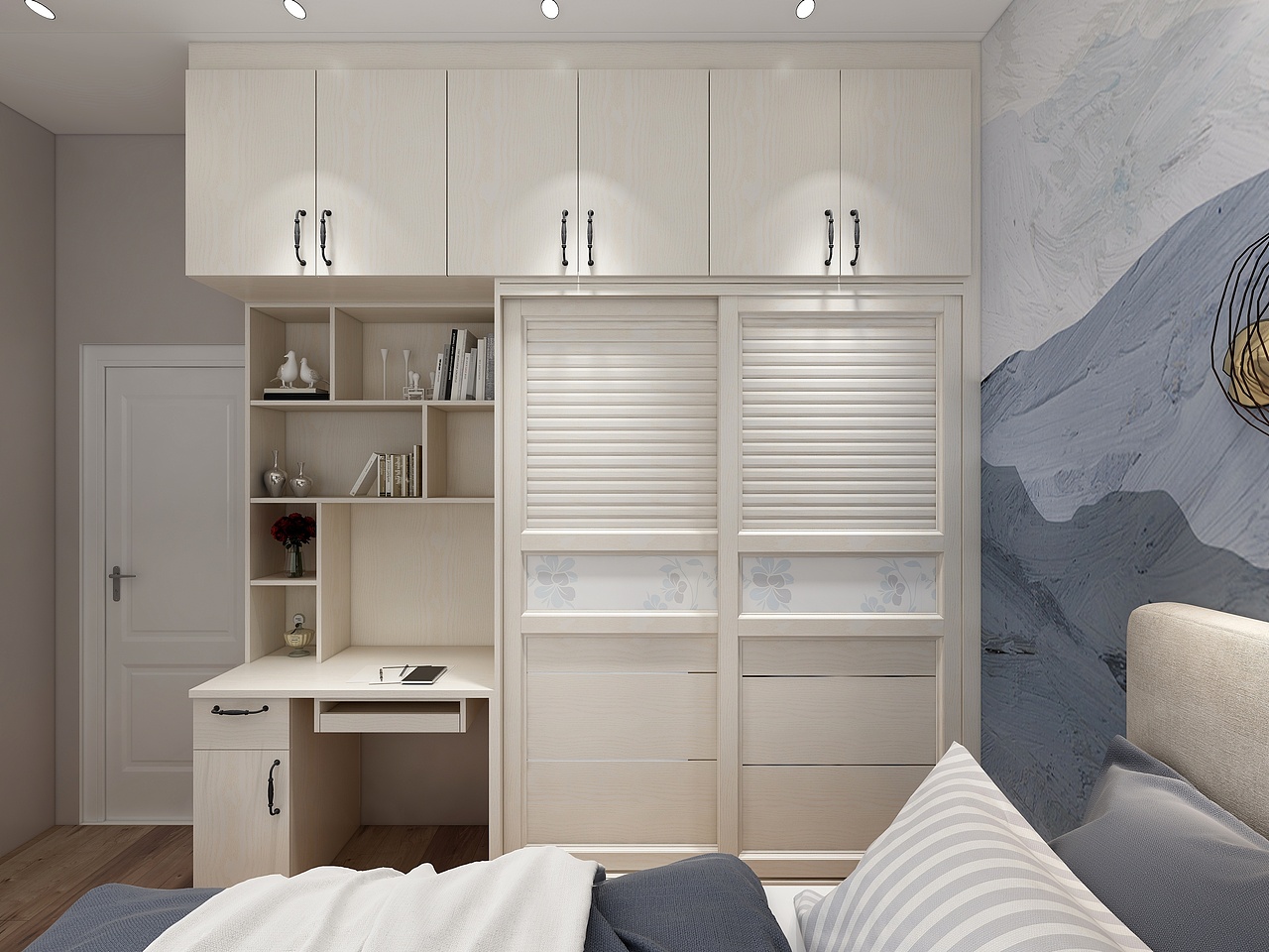 全屋定制-艺术画卧室（图ZMTM0MTAzNDky） - 家装设计 - 站酷设计师乐一Lit原创素材 - 站酷ZCOOL