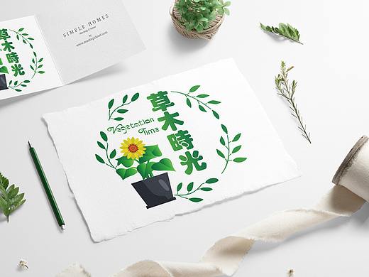 草木时光Logo 提案2（个人主页-ZMzUwMDcwMTY=） - Logo - 站酷设计师杜龄龄原创素材 - 站酷ZCOOL