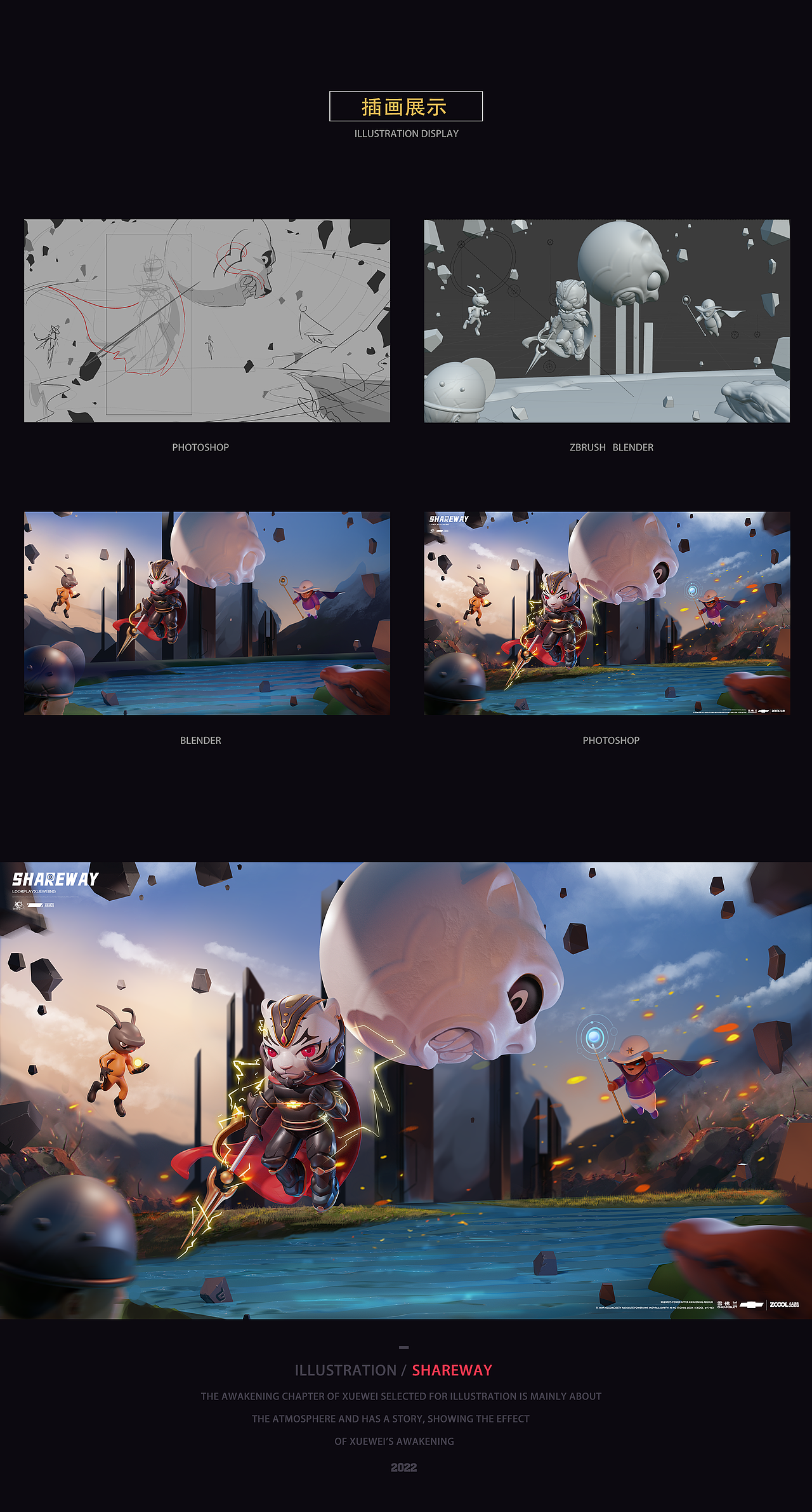 雪佛兰—《觉醒》（图ZMzA2OTIwODM2） - IP形象 - 站酷设计师林童原创素材 - 站酷ZCOOL