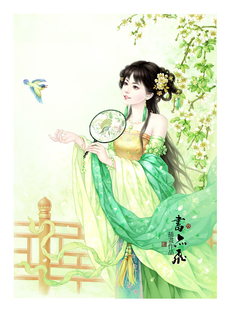 书亦飞古风插画——旧时王榭堂前燕（图ZMTM5NTY2Njk2） - 商业插画 - 站酷设计师书亦飞原创素材 - 站酷ZCOOL