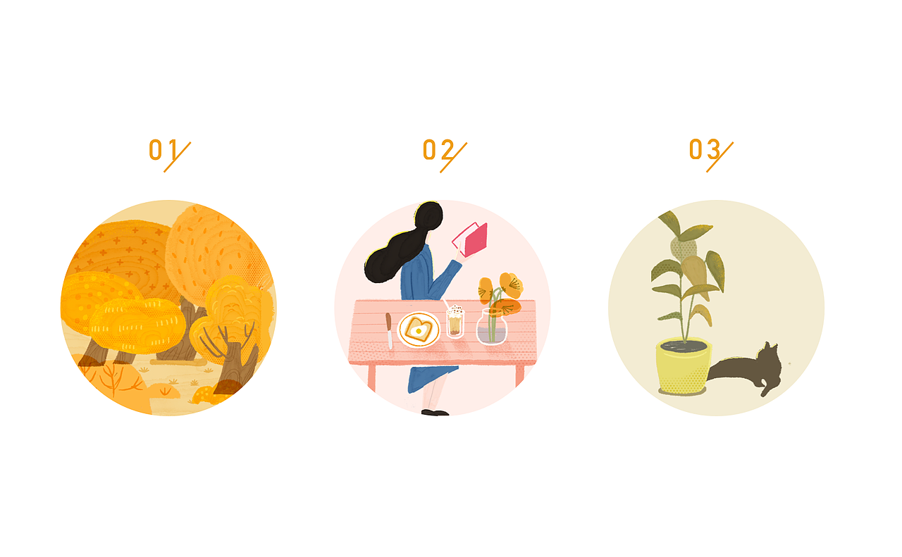 植物和女孩｜原创插画集合（图ZMjc2MDk3ODY4） - 商业插画 - 站酷设计师酒夏原创素材 - 站酷ZCOOL