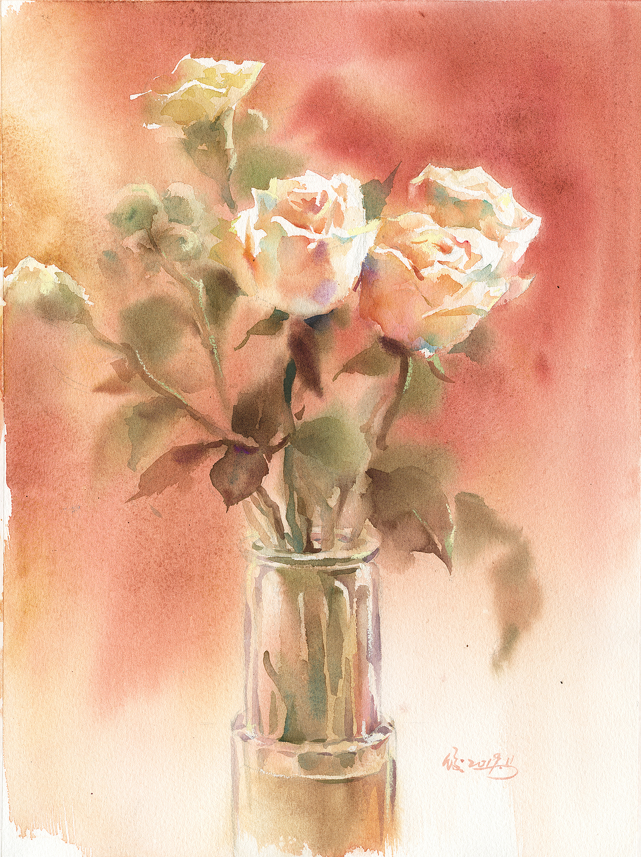 《玻璃瓶花》系列一