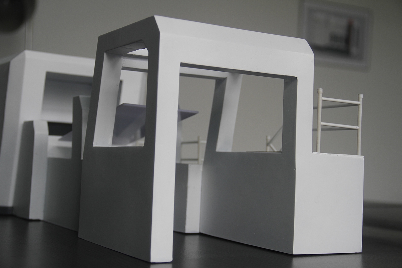 瓦楞纸印刷机实物模型制作