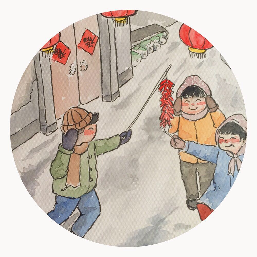 关于年味儿的回忆|插画|创作习作|我是傻孩子_原创作品-站酷zcool