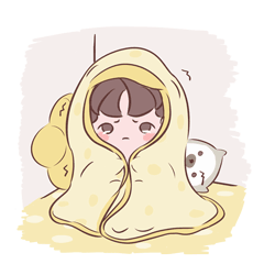 Q妹的日常（图ZMjYxMzQ5ODcy） - 网络表情 - 站酷设计师小溪o原创素材 - 站酷ZCOOL