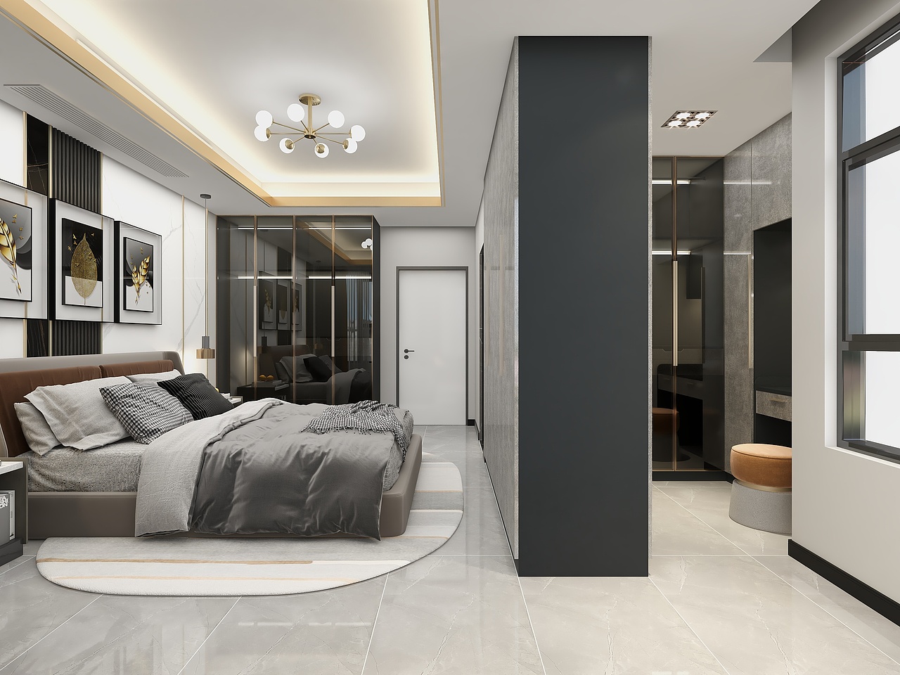 四川邻水邻州府揽山郡235平方复式简约六居室