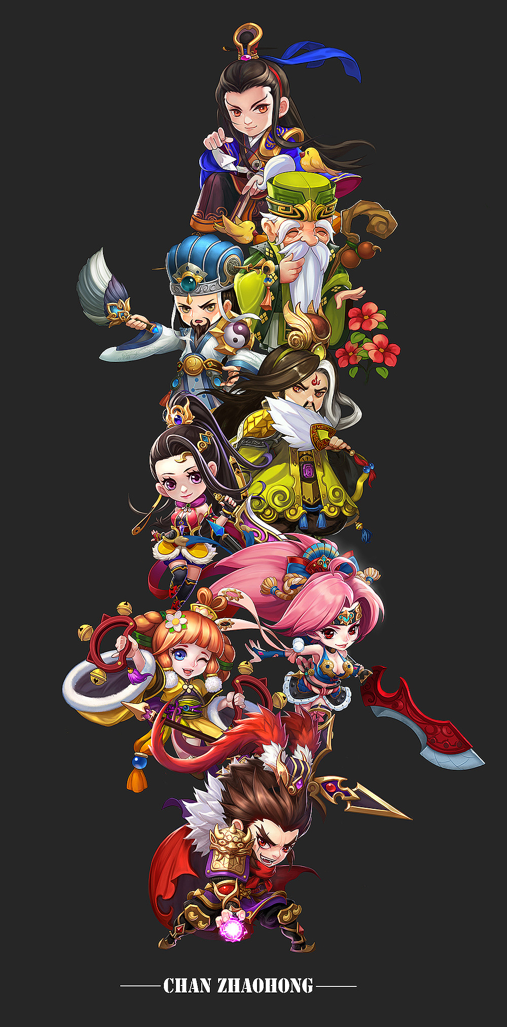 一套三国英雄（图ZMTQ4MzY3MDU2） - 游戏原画 - 站酷设计师惡童製慥soulchan原创素材 - 站酷ZCOOL