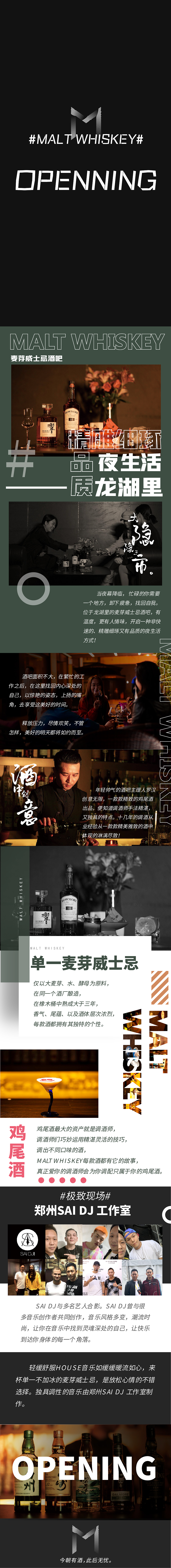 麦芽威士忌酒吧宣传海报