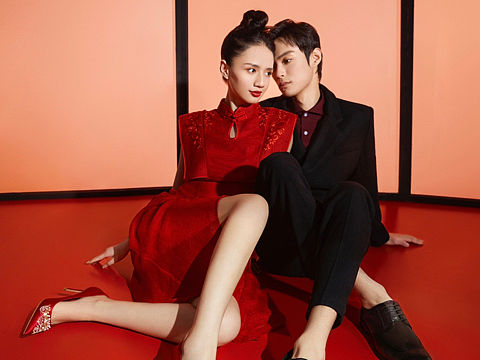 修图｜红蜻蜓中式婚鞋