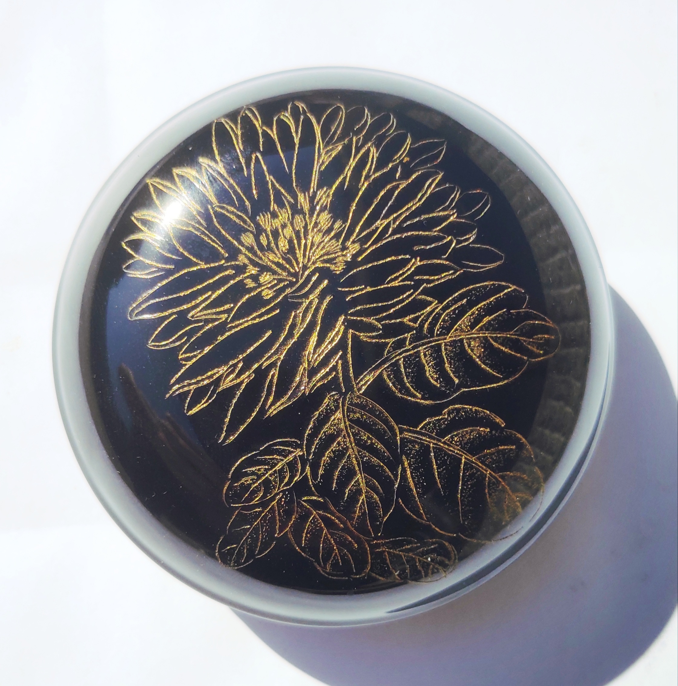 戗金印泥盒·漆器|工业/产品|礼品/纪念品|kantenmei - 原创作品