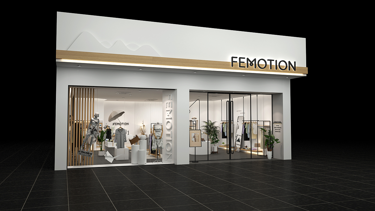 芬岸服装店设计