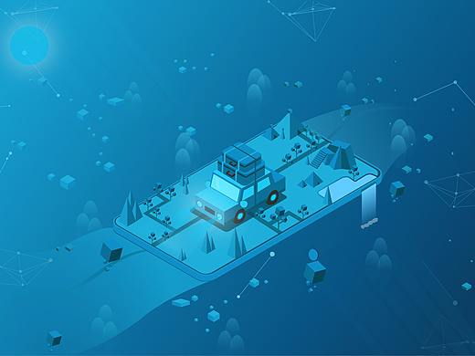 小汽车场景（个人主页-ZMjQ5OTY3NjQ=） - 艺术插画 - 站酷设计师苜蓿jmj原创素材 - 站酷ZCOOL