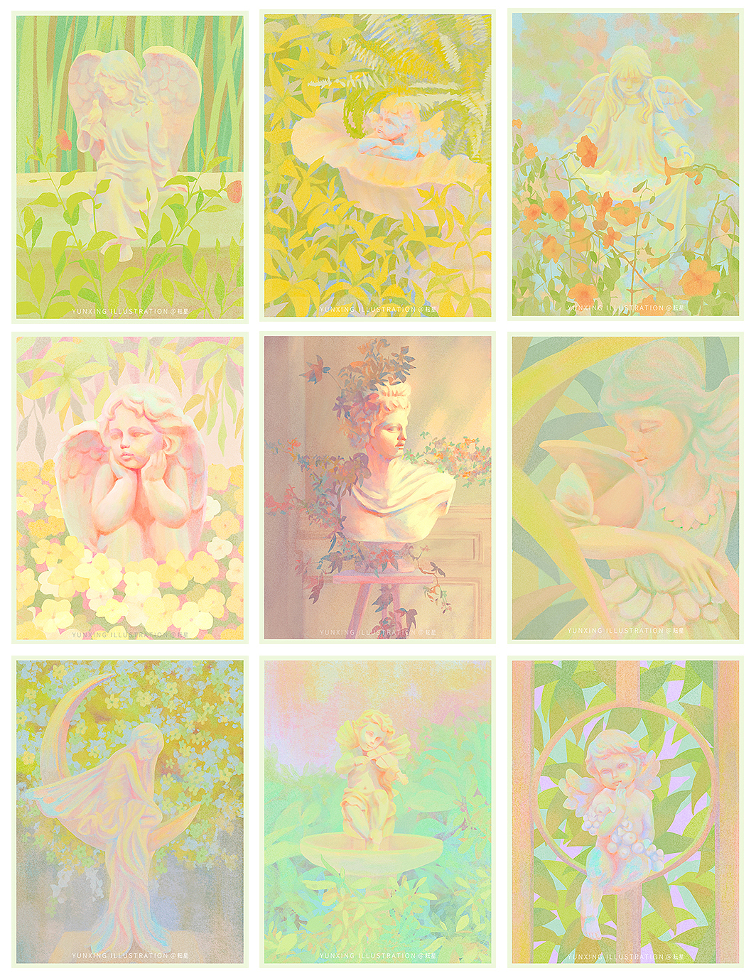 流浪花园(一) -- 静谧的安眠曲（图ZMjM0MjQzNTU2） - 艺术插画 - 站酷设计师耘星原创素材 - 站酷ZCOOL