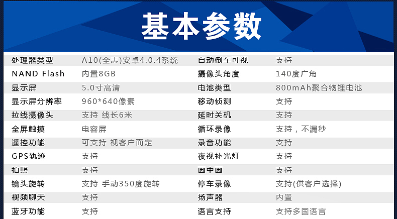 后视镜行车记录仪详情页 车品详情页 行车记录仪宝贝描述 爆款详情页