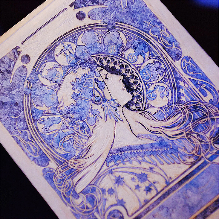 黄道十二宫／mucha／木刻版画（图ZMzQ3OTYwNDg=） - 绘画 - 站酷设计师钟鲤蔓原创素材 - 站酷ZCOOL