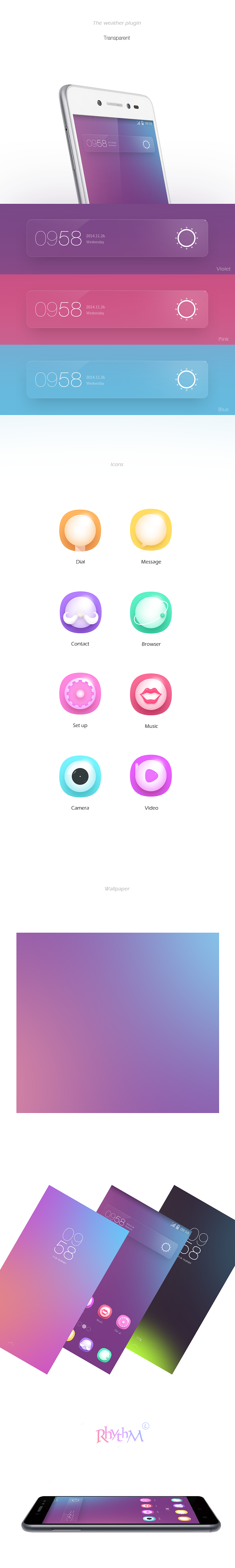 Rhythm（图ZMjIwODA3NDA=） - 主题/皮肤 - 站酷设计师熊二小原创素材 - 站酷ZCOOL