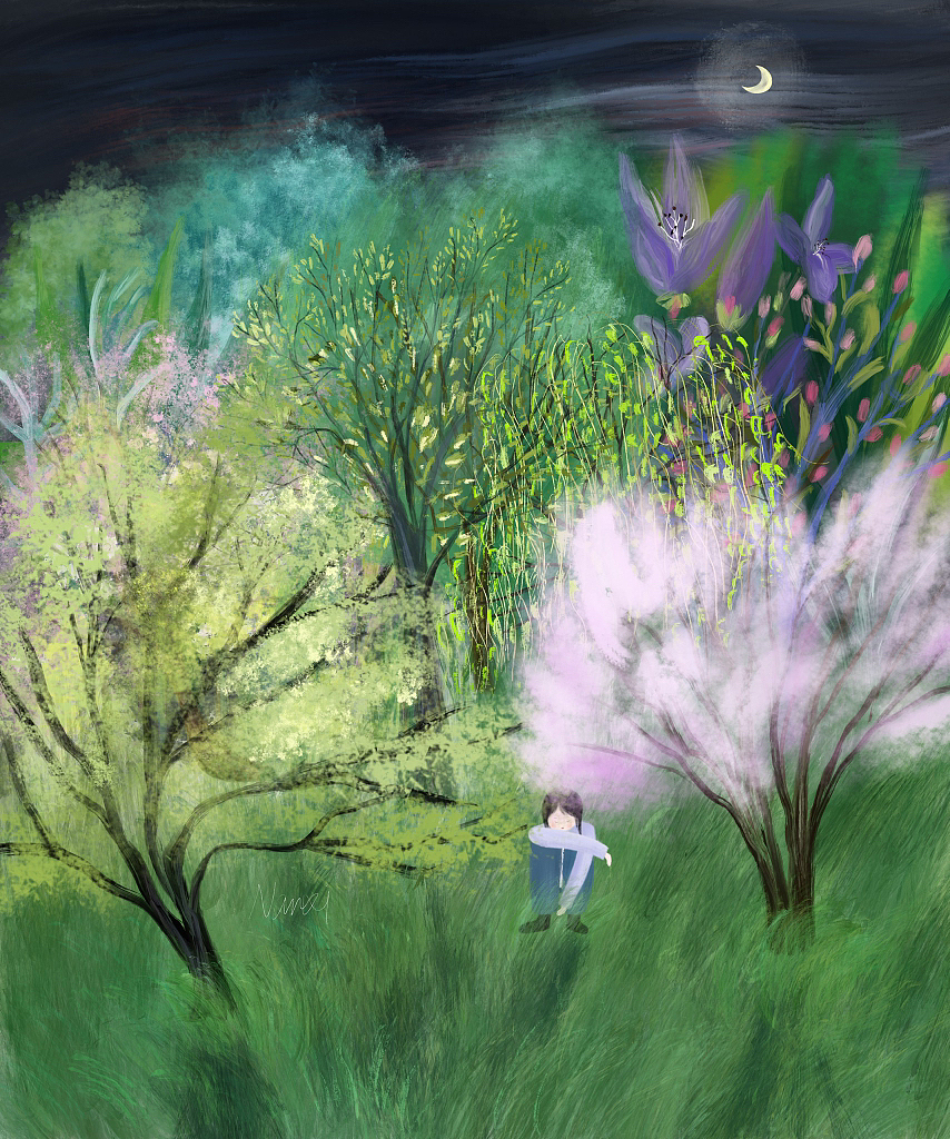 淡淡忧郁（图ZMzMxMTA2NjE2） - 艺术插画 - 站酷设计师可爱的南溪原创素材 - 站酷ZCOOL