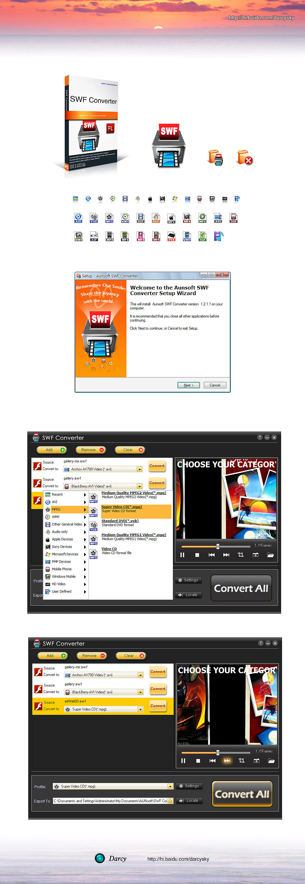 SWF Converter（图ZMzAzMjg=） - 主题/皮肤 - 站酷设计师darcysky原创素材 - 站酷ZCOOL