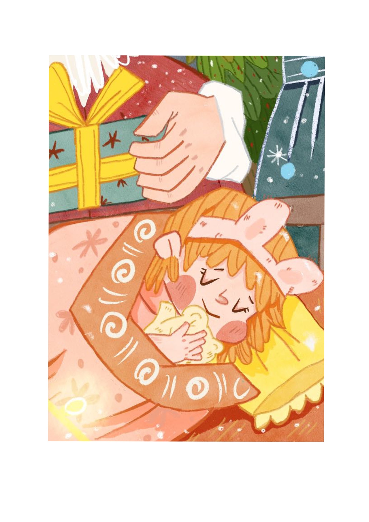 圣诞节的礼物儿插