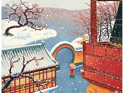 九景长安/秦川飞雪（个人主页-ZNDY5NjIwODQ=） - 商业插画 - 站酷设计师_探花丶_原创素材 - 站酷ZCOOL