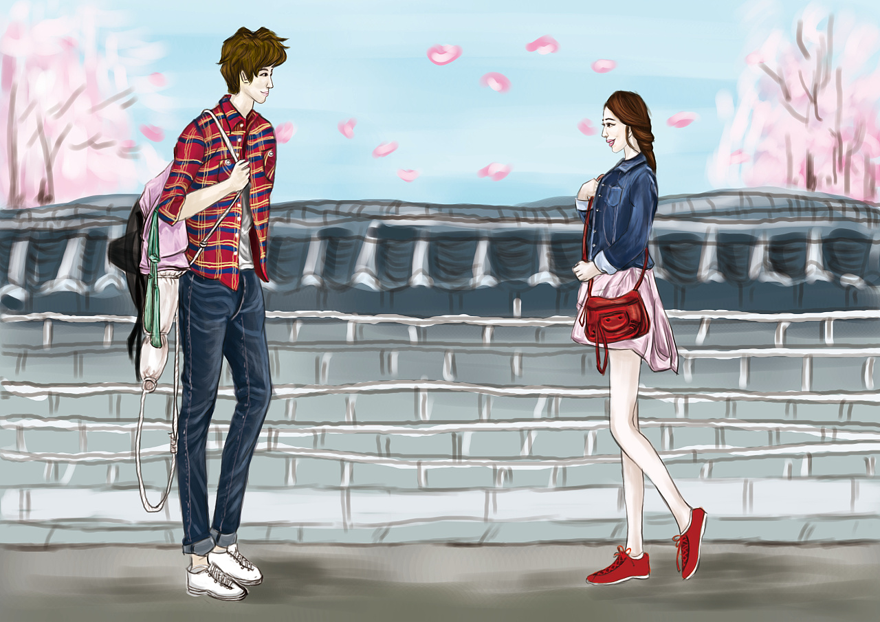 相遇|插画|插画习作|猫小燕 - 原创作品 - 站酷 (zcool)