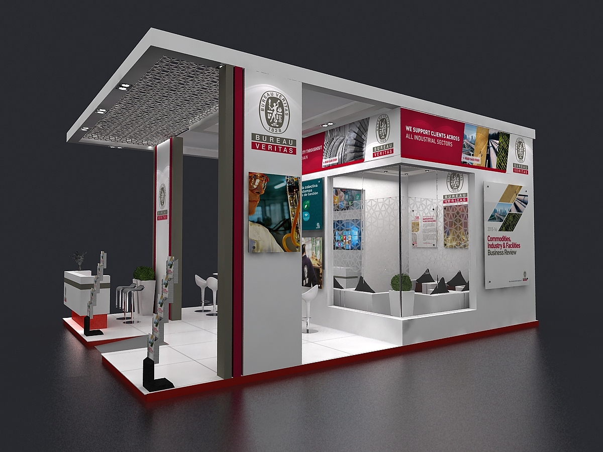 展位展会展台展览展点工装家装快闪店3d效果图设计