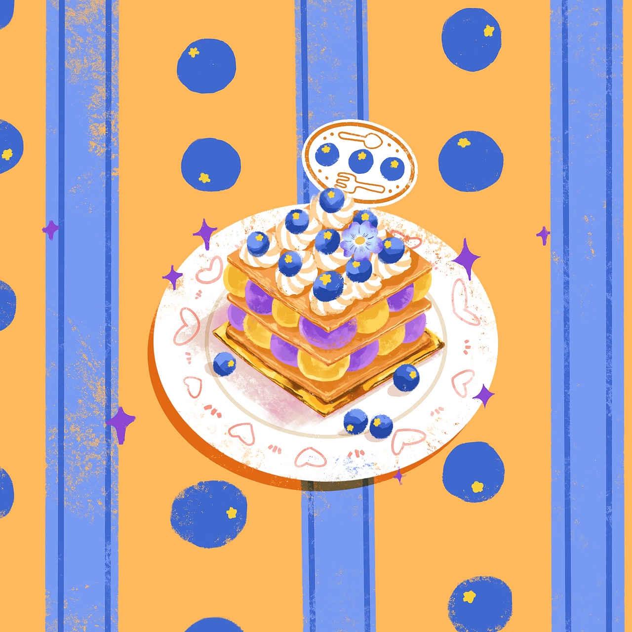 我画了十张甜品小蛋糕,来看看嘛