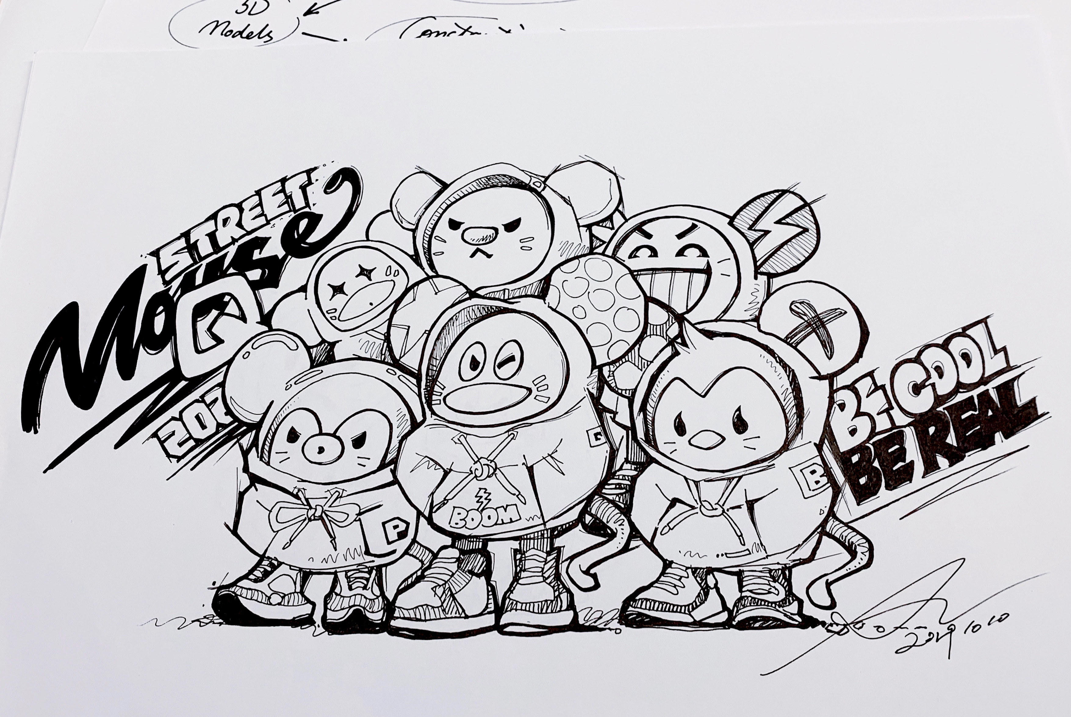 此次mouseq 潮玩系列包含qq,babyq,dov多福,pupu和