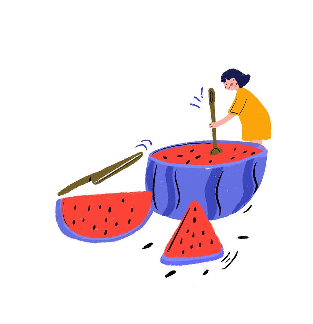 一个水果店（图ZMjM4MzY3MzIw） - 商业插画 - 站酷设计师陈沙沙原创素材 - 站酷ZCOOL