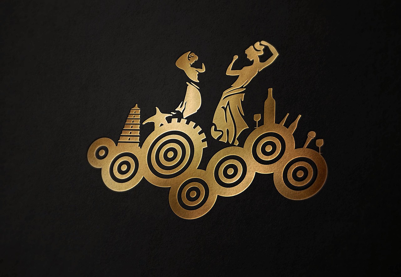 西安夜生活 酒吧字体logo设计