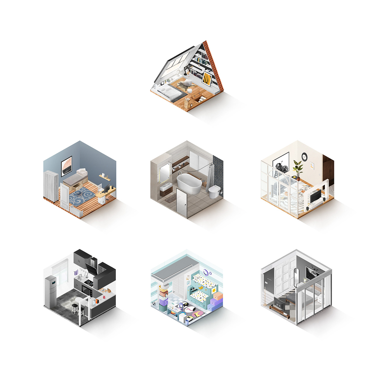 不务正业系列 一些房子（图ZMTIzMjE1Njg0） - 其他平面 - 站酷设计师ifeng2333原创素材 - 站酷ZCOOL