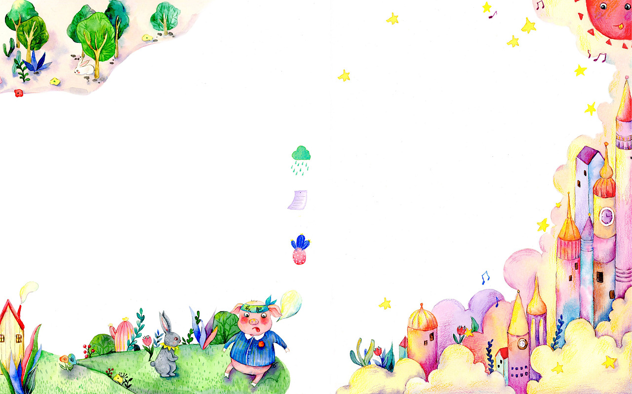 商稿,一些杂志内插(水彩童话)